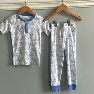 The Beaufort Bonnet TBBC pajamas whale print size 3T